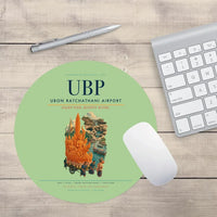 Thumbnail for Ubon Ratchathani Airport (UBP) design on light green round mouse pad