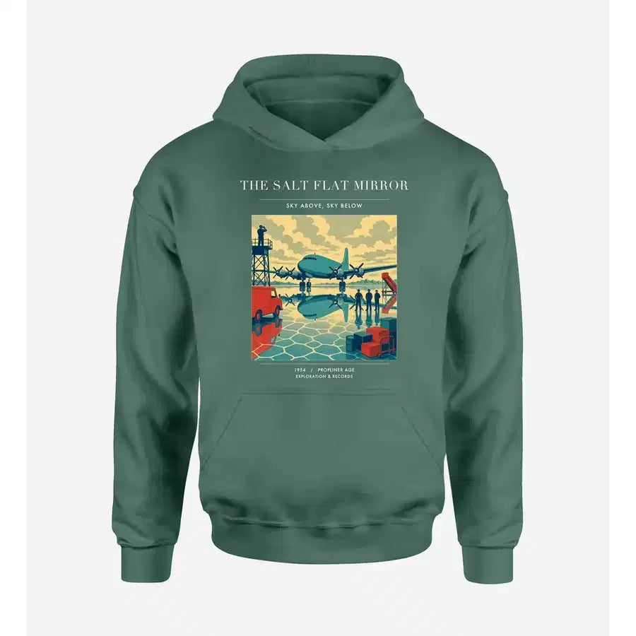 VINTAGE G4333 - The Salt Flat Mirror - Premium Hoodie design on green premium