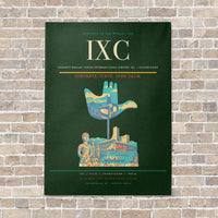 Thumbnail for Shaheed Bhagat Singh International Airport IXC — Chandigarh vertical canvas print - no frame - dark green background