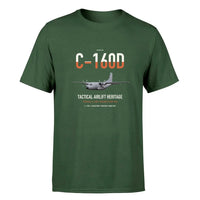 Thumbnail for Transall C-160D design on dark green double-side t-shirt, single-side print