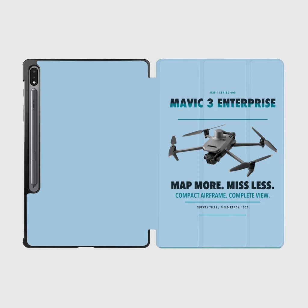 DJI Mavic 3 Enterprise design on light blue samsung tablet tablet case
