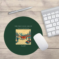 Thumbnail for VINTAGE G4480 - The First Snow Circuit - Designed Mouse Pads design on darkgreen round