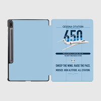 Thumbnail for Cessna Citation 650 - Citation III design on light blue samsung tablet tablet case