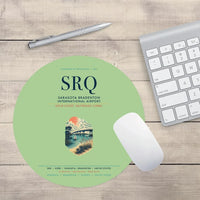 Thumbnail for Sarasota Bradenton International Airport (SRQ) design on light green round mouse pad