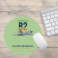 Thumbnail for Avro Vulcan B2 design on light green round mouse pad