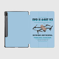 Thumbnail for Autel EVO II Dual 640T V3 design on light blue samsung tablet tablet case