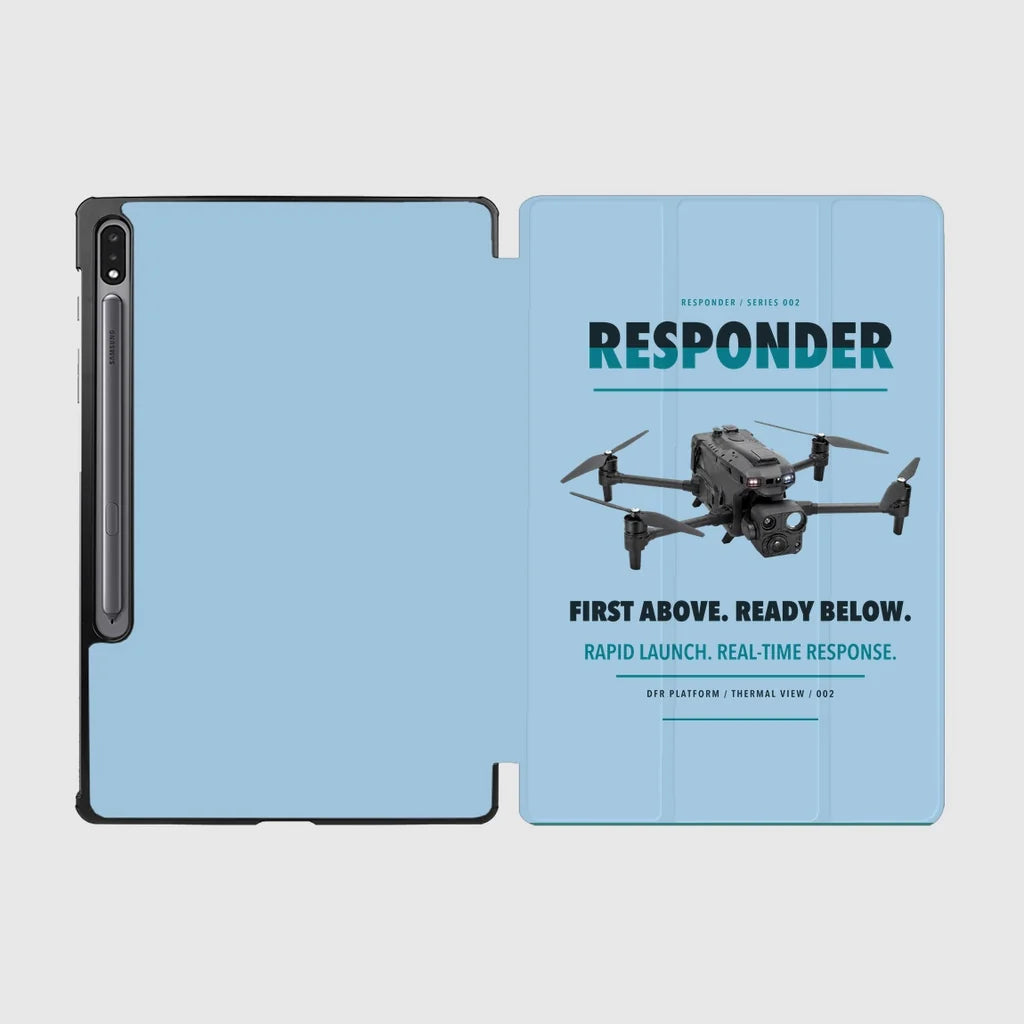BRINC Responder design on light blue samsung tablet tablet case