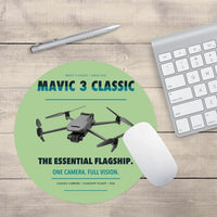 Thumbnail for DJI Mavic 3 Classic design on light green round mouse pad