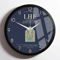 Thumbnail for Allama Iqbal International Airport Lahore LHE Wall-Clock Framed - Navy Blue