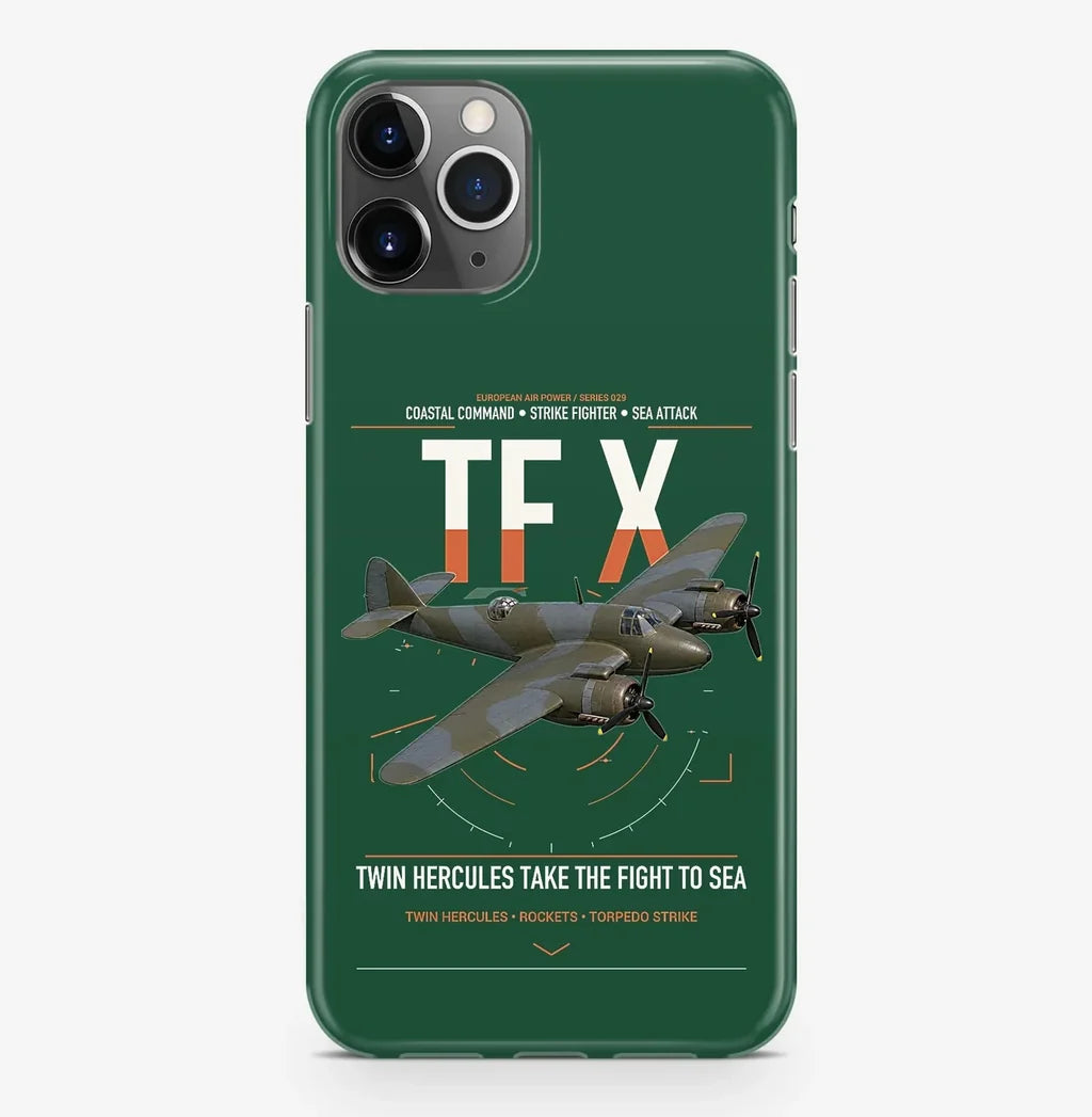 Bristol Beaufighter TF X design on dark green magsafe iphone case, for iPhone Pro Max