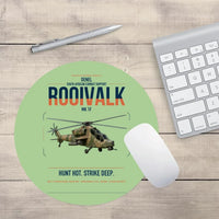 Thumbnail for Denel Rooivalk Mk 1F design on light green round mouse pad