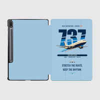 Thumbnail for Boeing 737-400 Classic design on light blue samsung tablet tablet case
