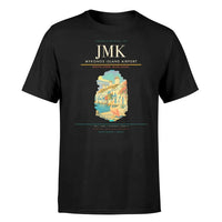 Thumbnail for Mykonos Island Airport (JMK) T-Shirt single-side front print in Black | mykonos-island-airport-jmk-double-side-t-shirt