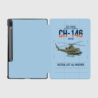 Thumbnail for Bell Canada CH-146 Griffon design on light blue samsung tablet tablet case
