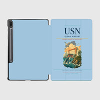 Thumbnail for Ulsan Airport (USN) design on light blue samsung tablet tablet case