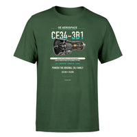 Thumbnail for CF34-3B1 design on dark green single side