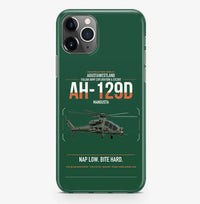 Thumbnail for AgustaWestland AH-129D Mangusta design on dark green magsafe iphone case, for iPhone Pro Max