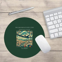 Thumbnail for VINTAGE G4386 - The Orchard Duster's Turn - Designed Mouse Pads design on darkgreen round