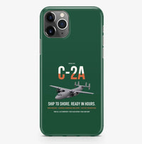 Thumbnail for C-2A Greyhound design on dark green magsafe iphone case, for iPhone Pro Max