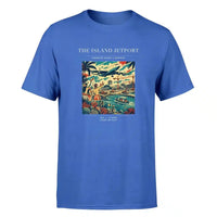 Thumbnail for VINTAGE G4118 - The Island Jetport - Premium T-Shirt design on blue premium t shirt