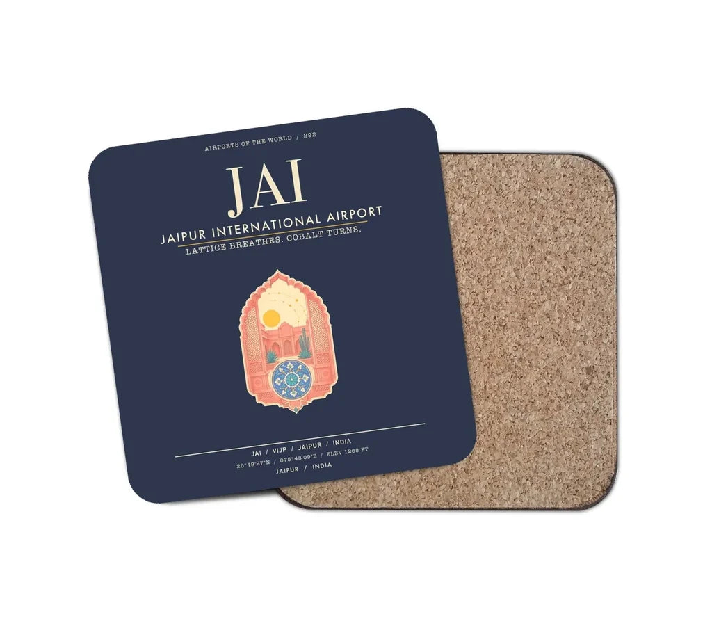 Jaipur International Airport JAI - Navy Blue
