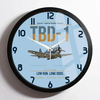 Thumbnail for TBD-1 Devastator design on light blue framed wall clock