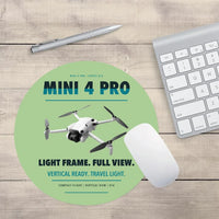 Thumbnail for DJI Mini 4 Pro design on light green round mouse pad