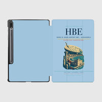 Thumbnail for Borg El Arab Airport (HBE) design on light blue samsung tablet tablet case