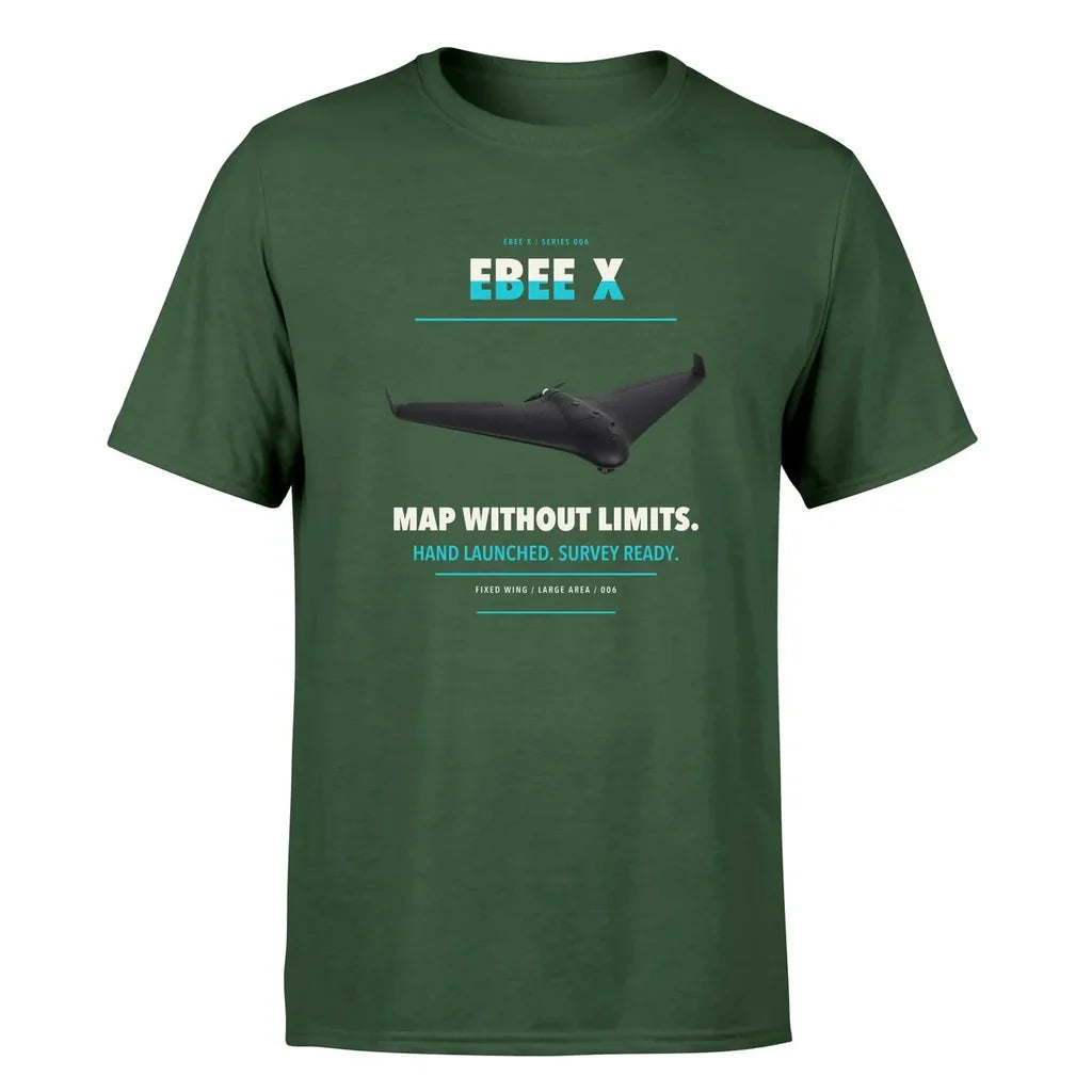 AgEagle eBee X design on dark green single side