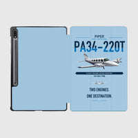 Thumbnail for Piper PA-34-220T Seneca V design on light blue samsung tablet tablet case