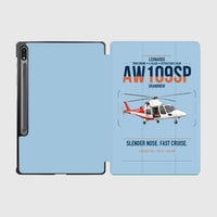 Thumbnail for Leonardo AW109SP GrandNew design on light blue samsung tablet tablet case