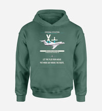 Thumbnail for Cessna Citation X+ design on green double-side hoodie, single-side print