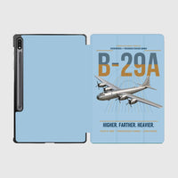 Thumbnail for B-29A Superfortress design on light blue samsung tablet tablet case