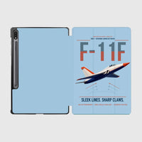 Thumbnail for F-11F Tiger design on light blue samsung tablet tablet case