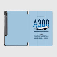 Thumbnail for Airbus A300F4-203 design on light blue samsung tablet tablet case