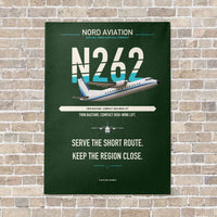 Thumbnail for Nord 262A vertical canvas print - no frame - dark green background