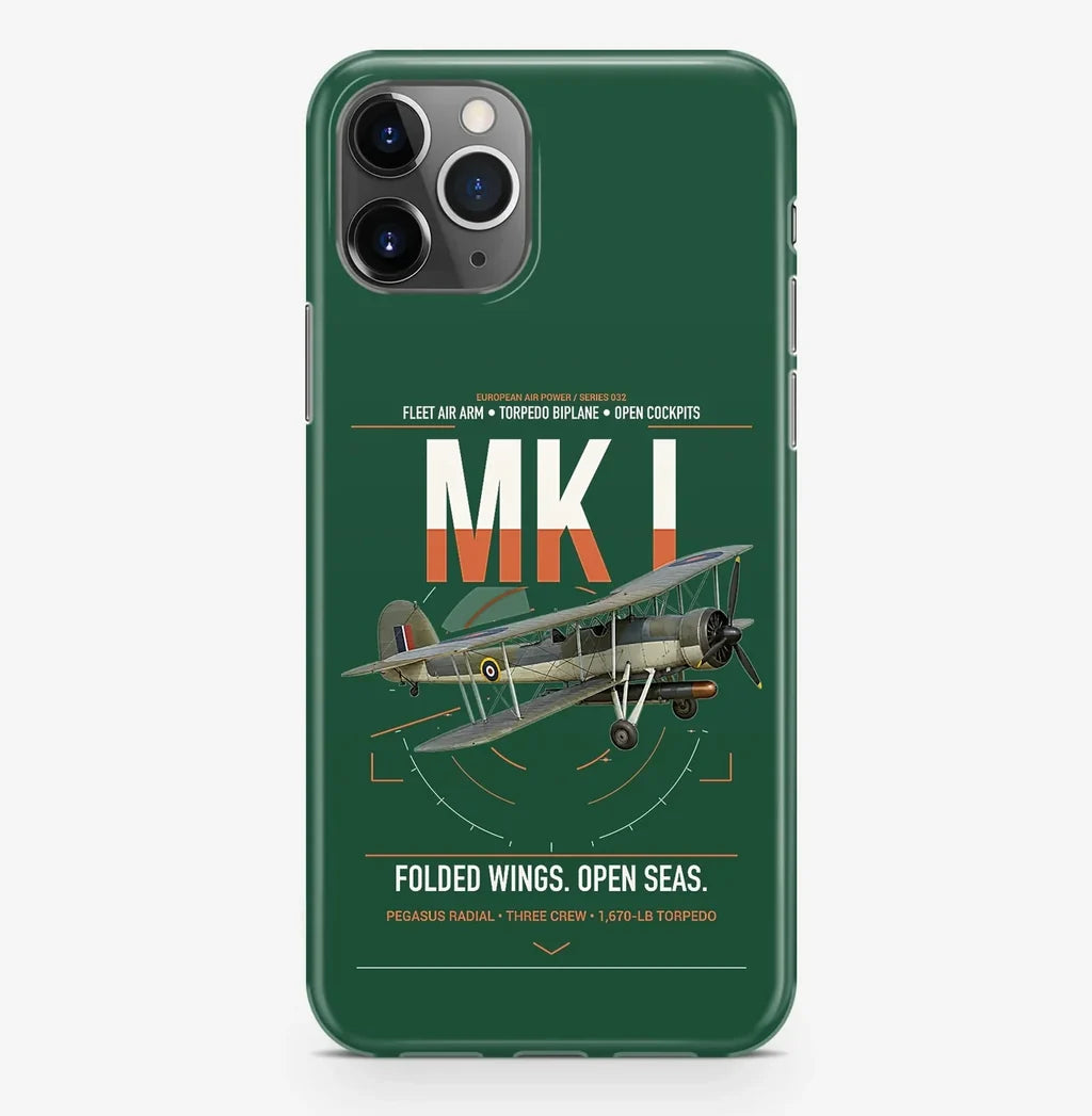 Fairey Swordfish Mk I design on dark green magsafe iphone case, for iPhone Pro Max
