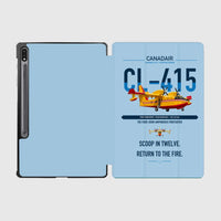 Thumbnail for Canadair CL-415 design on light blue samsung tablet tablet case