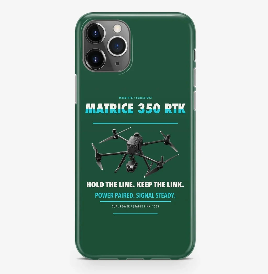 DJI Matrice 350 RTK Case ProMax design on dark green iphone case promax