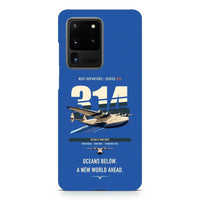 Thumbnail for Boeing 314 Clipper design on samsung case - blue
