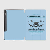 Thumbnail for Draganfly Commander 3XL design on light blue samsung tablet tablet case