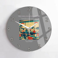 Thumbnail for VINTAGE G4247 - The Soda Fountain Airport - Designed Wall Clocks design on gray no-frame