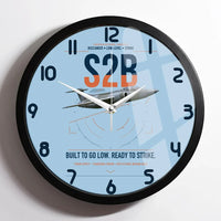 Thumbnail for Blackburn Buccaneer S2B design on light blue framed wall clock
