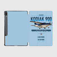 Thumbnail for Daher Kodiak 900 design on light blue samsung tablet tablet case