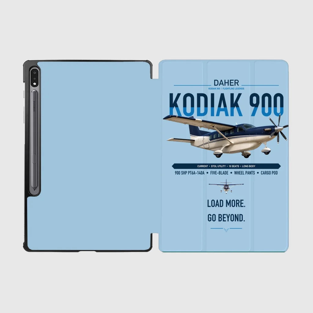 Daher Kodiak 900 design on light blue samsung tablet tablet case