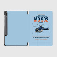 Thumbnail for MD Helicopters MD 902 Explorer design on light blue samsung tablet tablet case