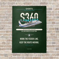 Thumbnail for Shorts 360-300 vertical canvas print - no frame - dark green background