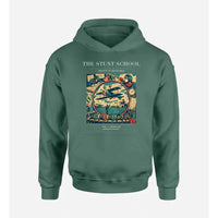 Thumbnail for VINTAGE G4044 - The Stunt School - Premium Hoodie design on green premium