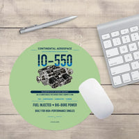 Thumbnail for IO-550 design on light green round mouse pad