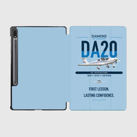 Thumbnail for Diamond DA20 design on light blue samsung tablet tablet case